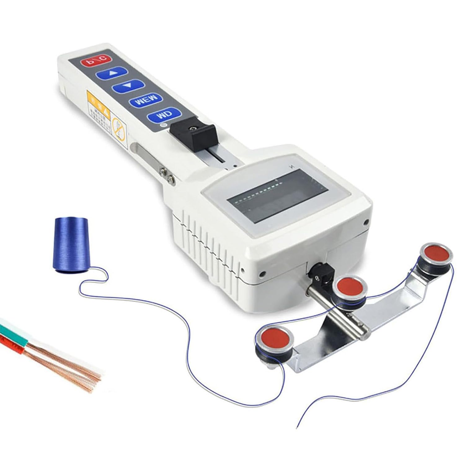 Medidor de tensión de Cable Digital portátil, medidor de tensión Digital portátil Profesional, medidor de Fuerza de precisión, para Las Industrias de Alambre, Cable y Fibra 500cN