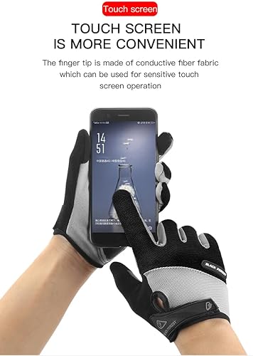 Miniatura 4 de Fullfinger - Guantes de ciclismo para hombres y mujeres, guantes de ciclismo para pantalla táctil, guantes de ciclismo para hombres, accesorios de