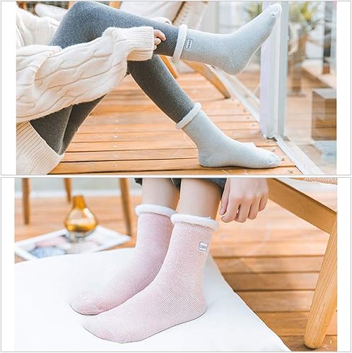 Miniatura 6 de Three street Calcetines térmicos cálidos, calcetines cálidos de invierno extra gruesos con aislamiento térmico para clima frío