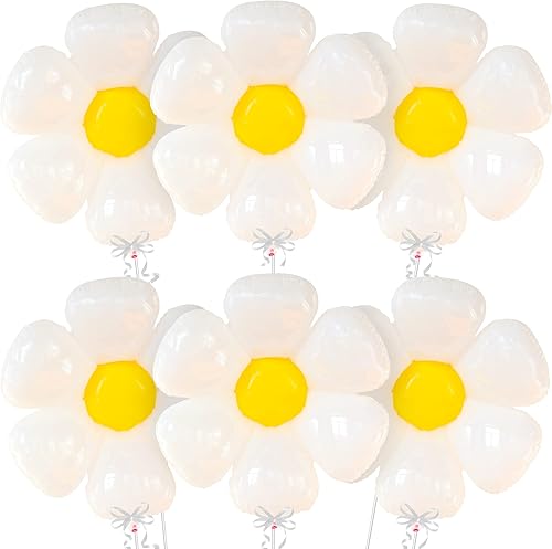 KatchOn, Globos grandes y geniales, 30 pulgadas, paquete de 6, dos decoraciones de fiesta geniales, globos de margaritas, decoraciones de fiesta de