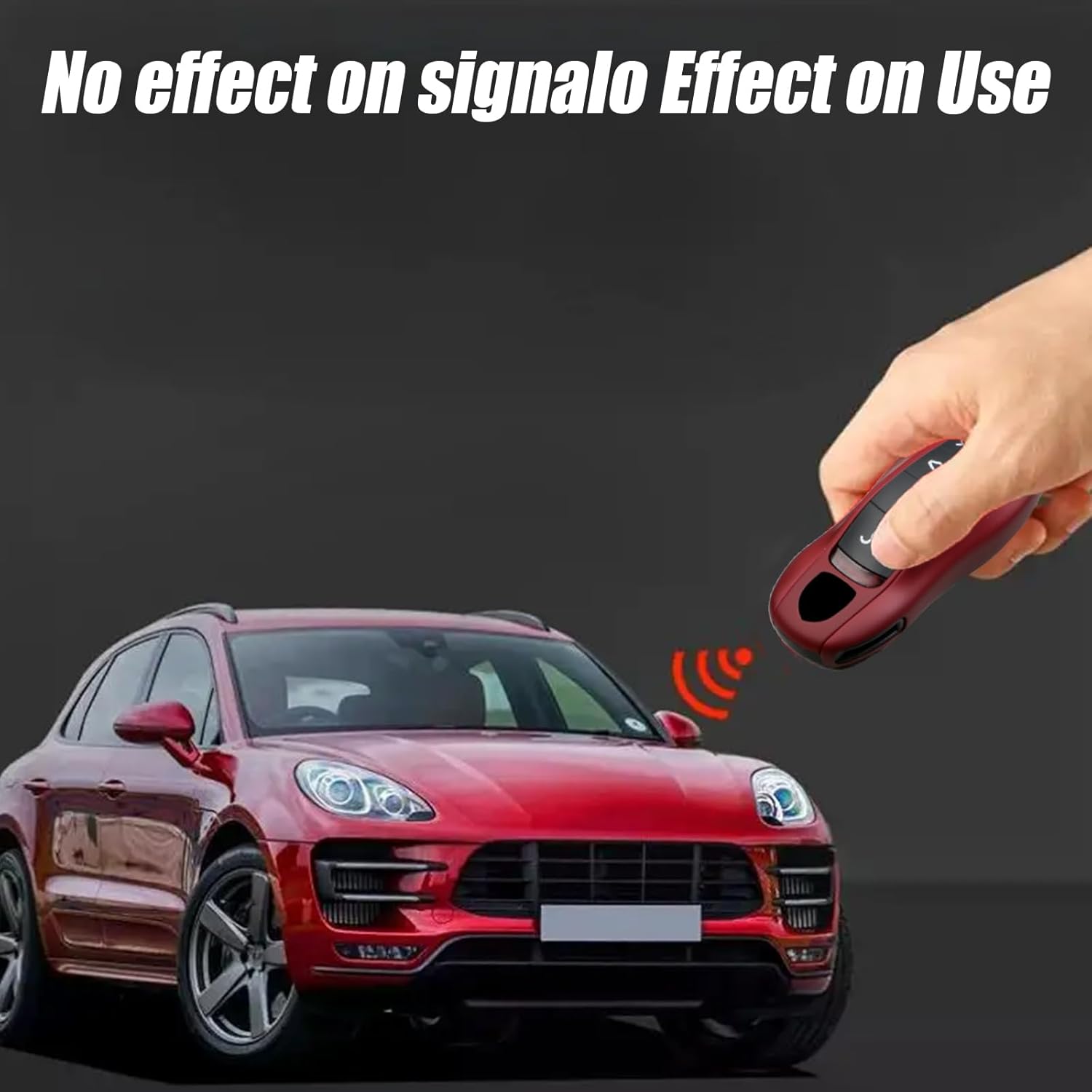 Key Fob Cover Compatible with Porsche Key Shell Key Fob Shell Replacement for Porsche Cayenne Panamera 911 718 Macan Boxster Cayman (red) - Image 5