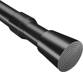 QILERR Spring Curtain Tension Rod Adjustable 31-59 Inch, Heavy Duty Loaded Extension Curtain Rod No Drilling Strong Spring...