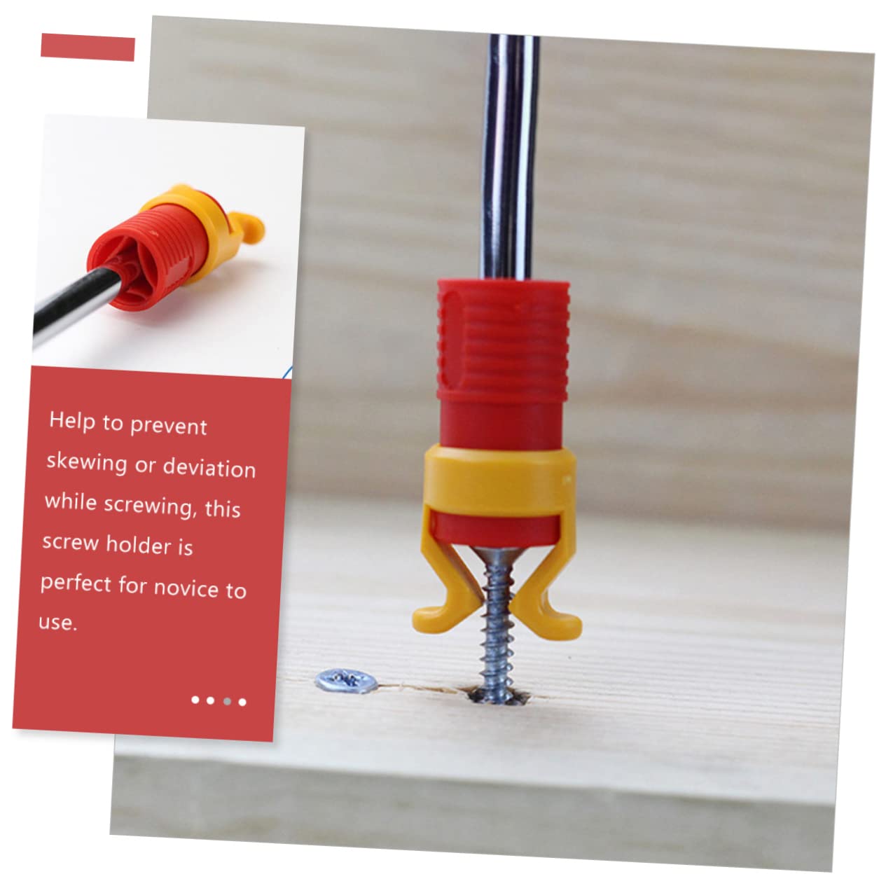 DOITOOL 10pcs screw holder small screw clamps hand screw clamp must have woodworking tools screws fixing holders table clamps workbench screws holders screw clips hand tools universal abs