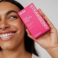 Vista 7 de Zimba Tiras blanqueadoras dentales con sabor a fresa Blanqueador dental vegano y seguro para el esmalte con peróxido de hidrógeno para café, vino