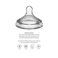 Vista 2 de Pezones de flujo "+" para más de 12 meses, paquete de 3