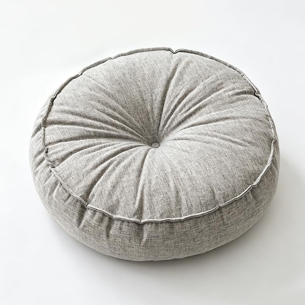 Cojín redondo cómodo para jardín y balcón ideal para disfrutar tardes de sol