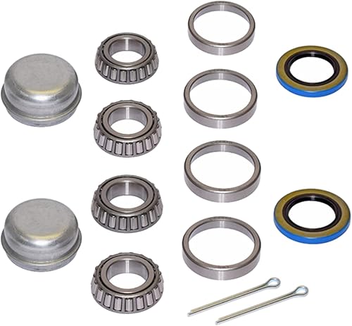 ALI2 L44643L44610 Kits de rodamientos de cubo de remolque de eje,Kits de reparación de rodamientos de remolque que incluyen 4 rodamientos de