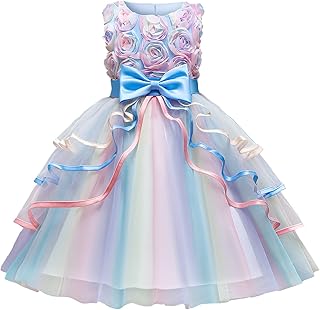 Flower Girl Dress Kids Ruffles Lace Party Wedding Dresses - Buy now