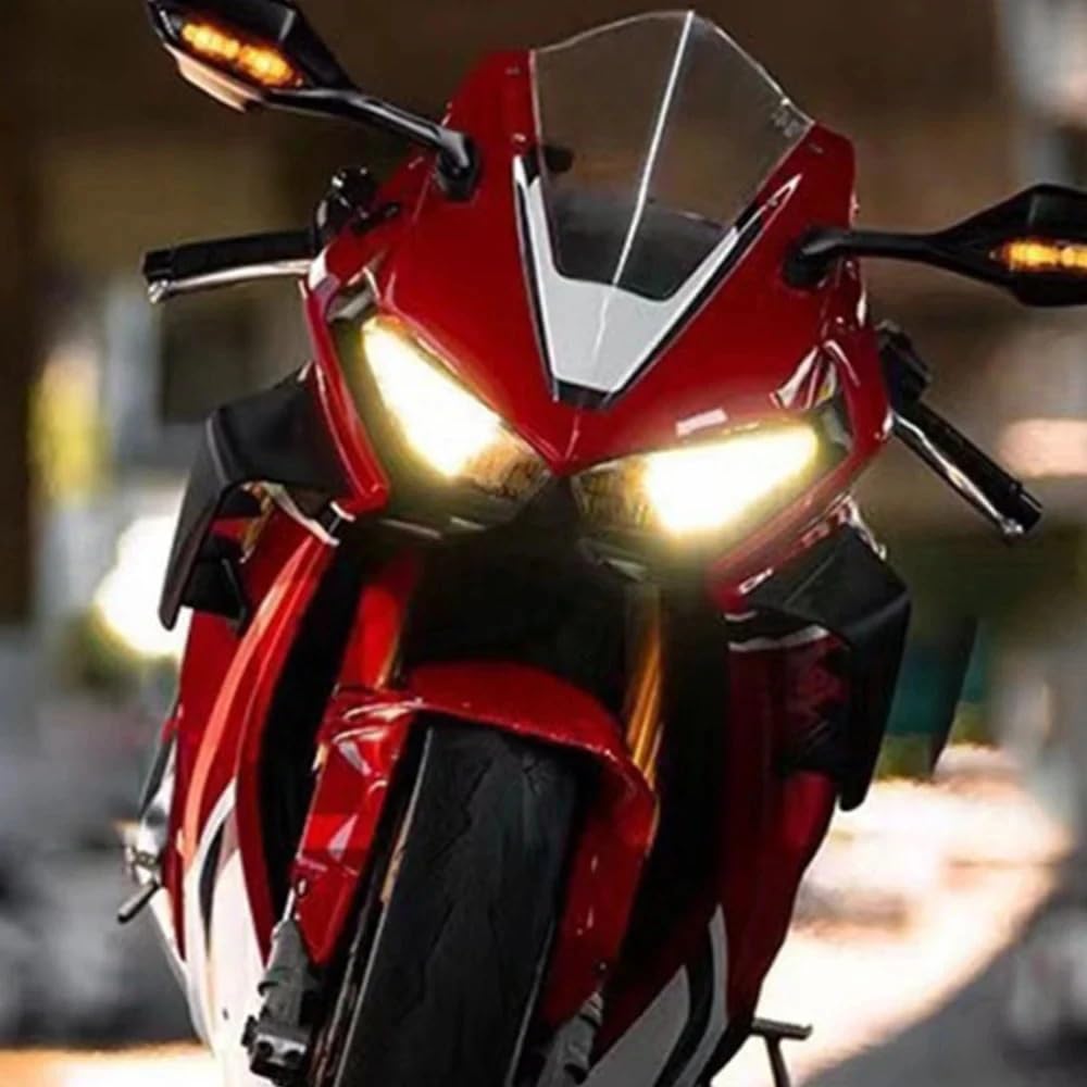 Aerodinamica per Moto Per CBR1000RR 2017-2019 Kit spoiler anteriore | Fissa ala venti aletta aerodinamica spoiler carenatura alette