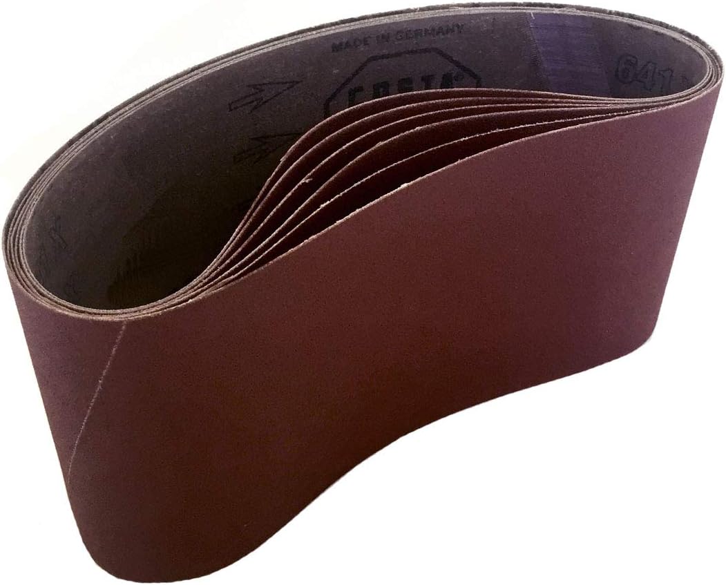 Starcke Sanding Belts 4 X 21 Industrial Cloth Aluminum Oxide (6 Pack, 220 Grit)