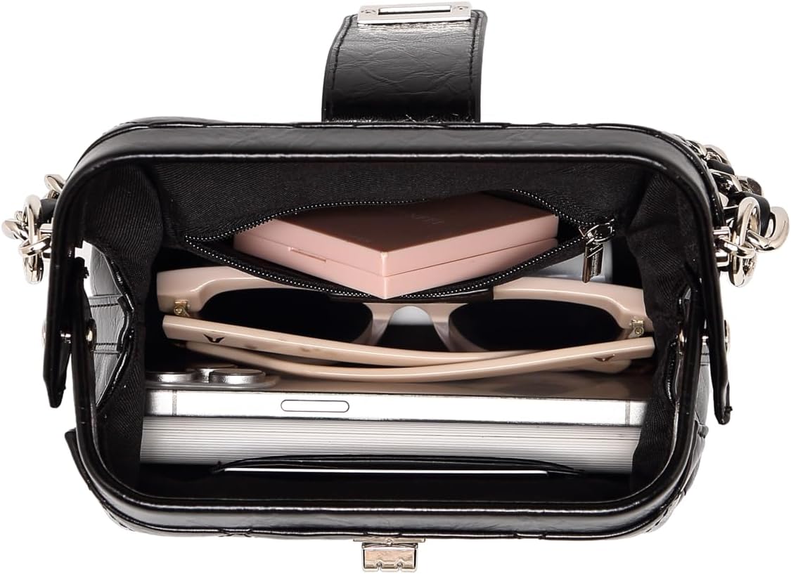 Trendy Women Box Shoulder Bag Crossbody Wallet with Diamond Stitch Pattern Lightweight and Spacious for Everyday Carry - Image 6