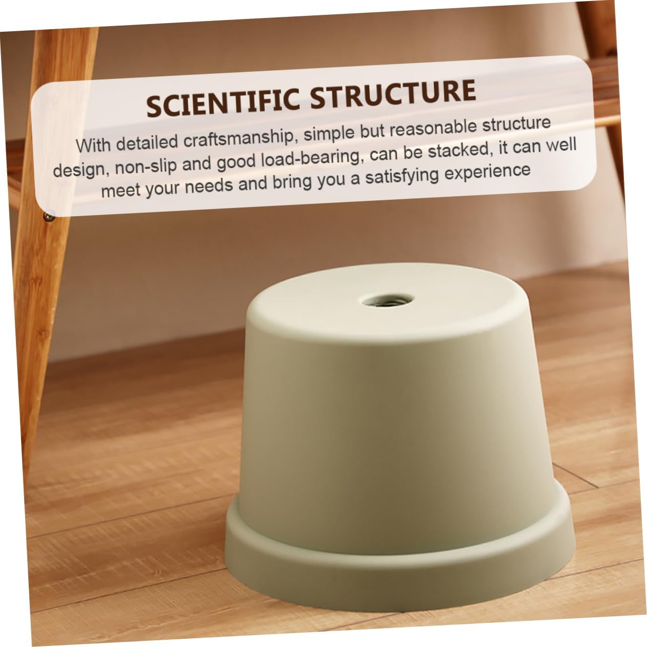 Nordic Simple Kids Stool Non-Slip Plastic Footstool for Children Stackable Shoe Changing Stool Compact Design for Bathroom and Home Use