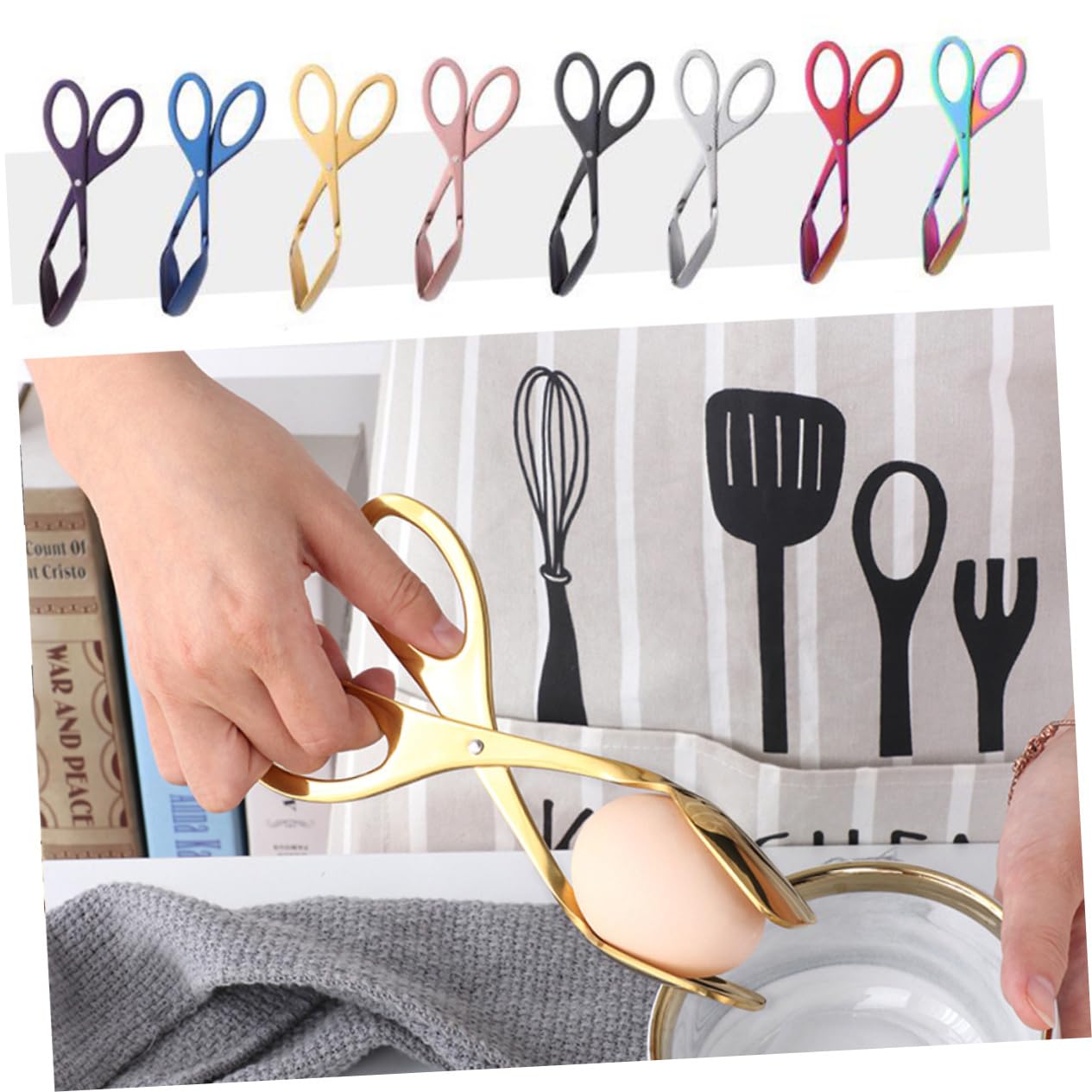 MAGICLULU 3pezzi Pinze Acciaio Inossidabile Multifunzionali Tipo Forbice Per Cibo Utensili Per Cucina e Ristorazione Per Pane Verdure e Tovaglioli Facili Da Usare e Leggere