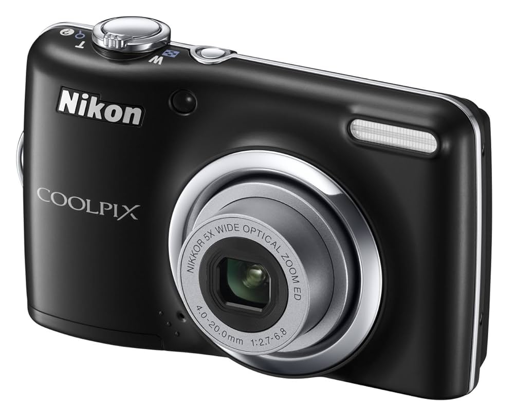 Nikon Coolpix L23 Digital Camera - Black (10MP, 5x Optical