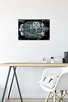 Vista 6 de Among Us - Póster de pared Skeld Map con pasadores