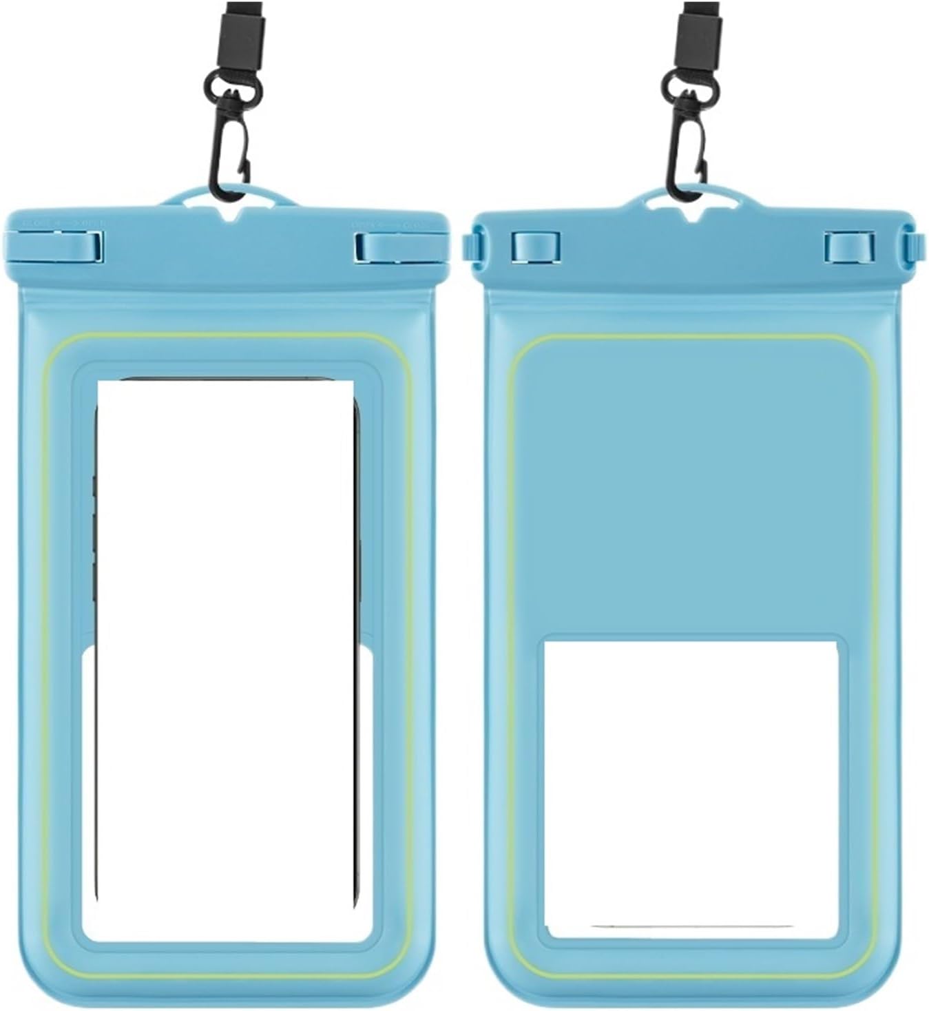 Waterproof Phone Pouch,Universal Case Dry Bag with Lanyard to 7.0 Inch(Blue)