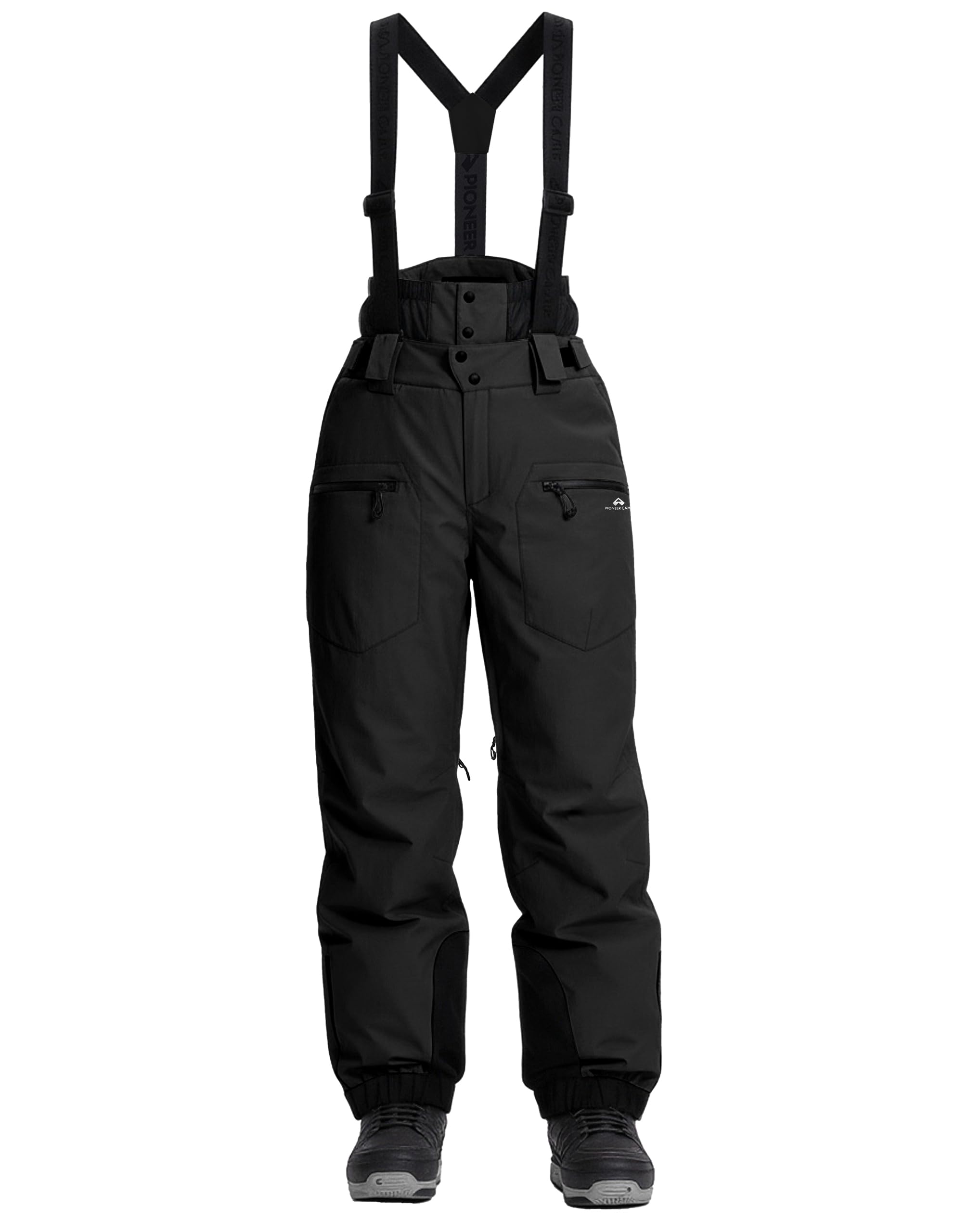 Pioneer Camp Skihose Damen Wasserdicht Winddichte Warme Snowboardhose mit Abnehmbaren und Taschen Winter Schneehose für Outdoor Sporten