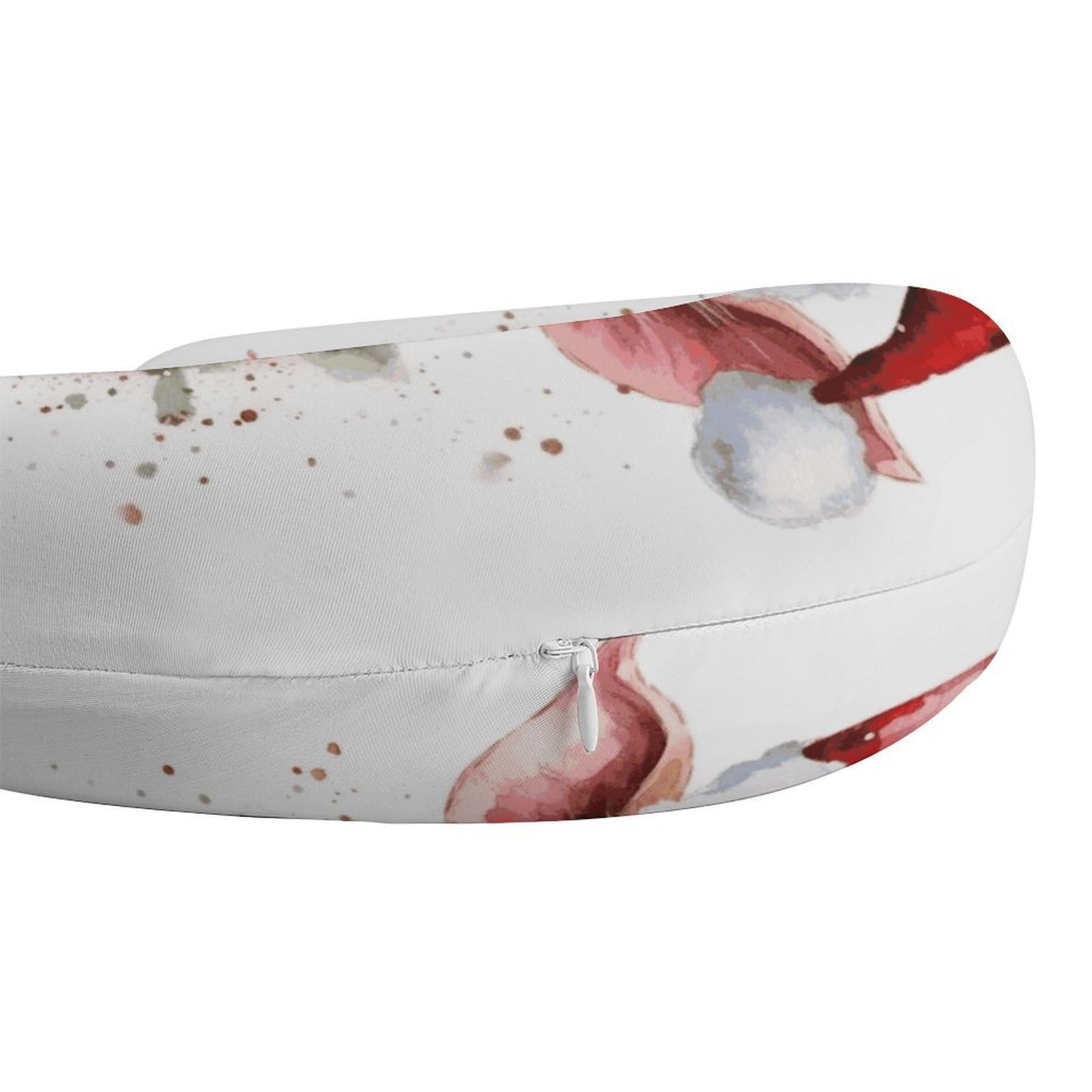 Sonriente (2) almohadas en forma de U, núcleo de almohada de espuma viscoelástica, cojín, proporciona apoyo para el cuello, almohada de viaje, adecuada para aviones, coches, hogares y