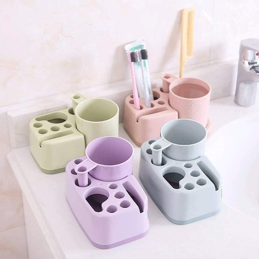 Toothbrush Holder - Shower Toothpaste, Drill-Free Adhesive Bathroom Small Toiletry Items Organizer(D)