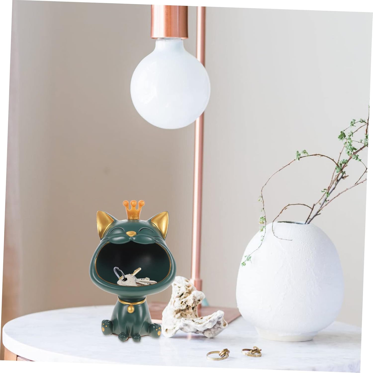 1pc Dog Shaped Storage Jar Decorative Key Holder for Home Office Creative Modern Adornment Great for Living Room Bedroom Decor