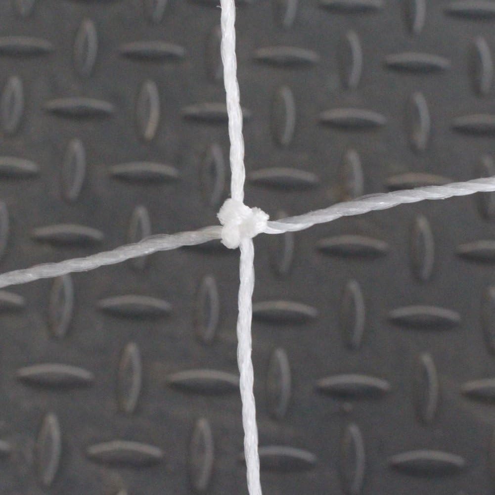 Soccer Goal Net, Durable Polyethylene Material, Football Net 18x6.9ft White for Youth Soccer Matches, Backyard Practice, Training Sessions, and Recreational Use