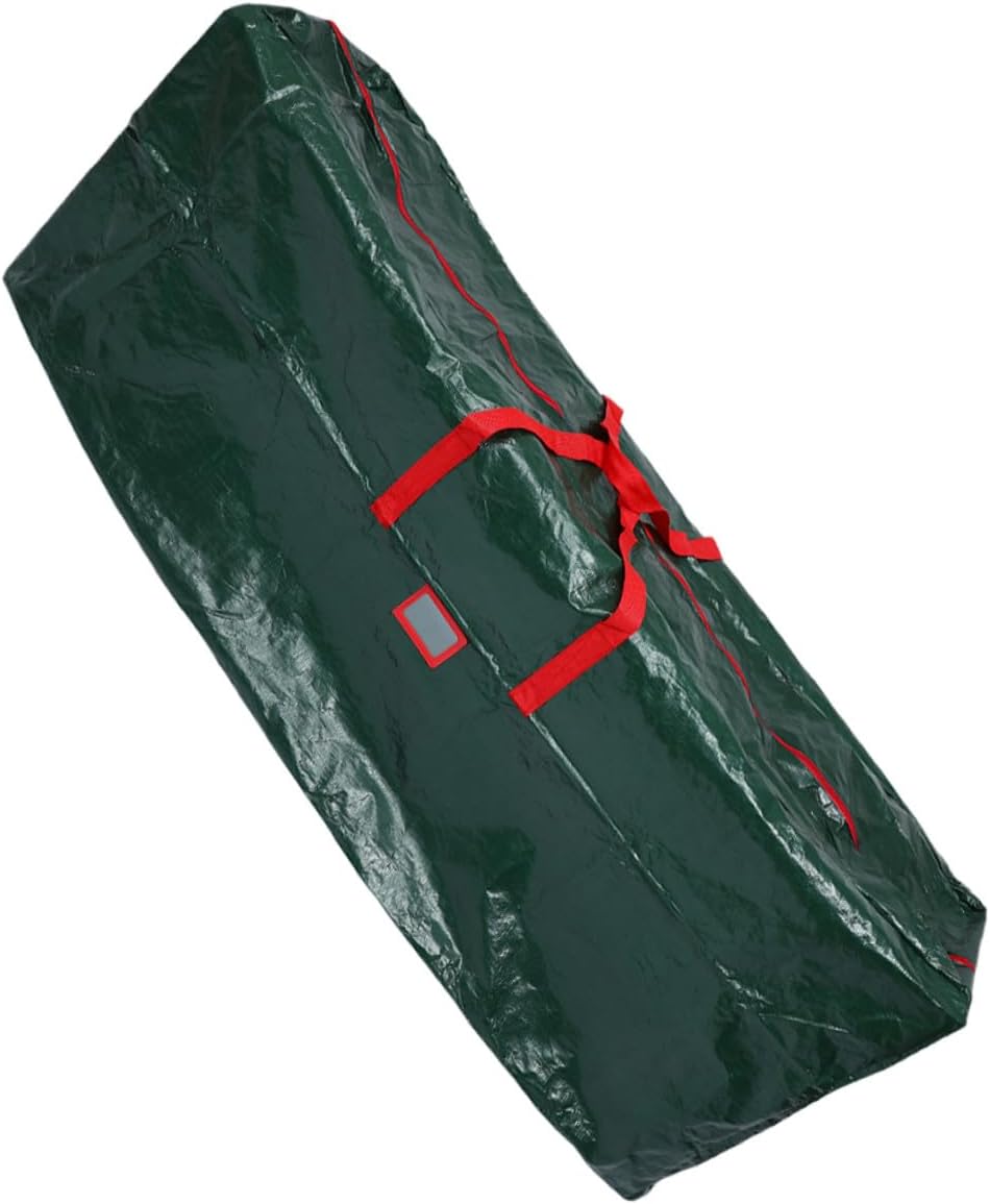 Waterproof Christmas Tree Storage Bag with Carry Handles, Large 135x34x68cm Green Dustproof Holiday Tree Organizer Pouch for Indoor Seasonal Decor
