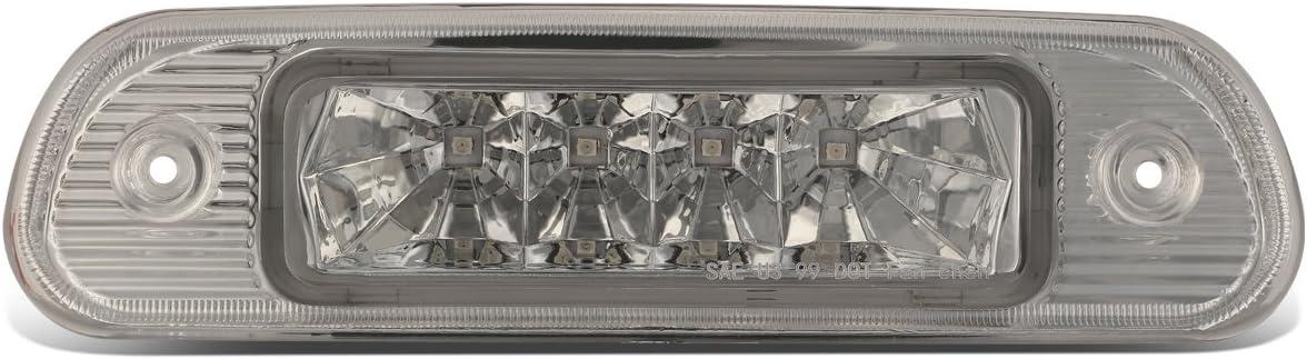 DNA MOTORING 3BL-JGC99-LED-SM Smoked Lens LED Third Tail Brake Light [Compatible with 99-04 Jeep Grand Cherokee]