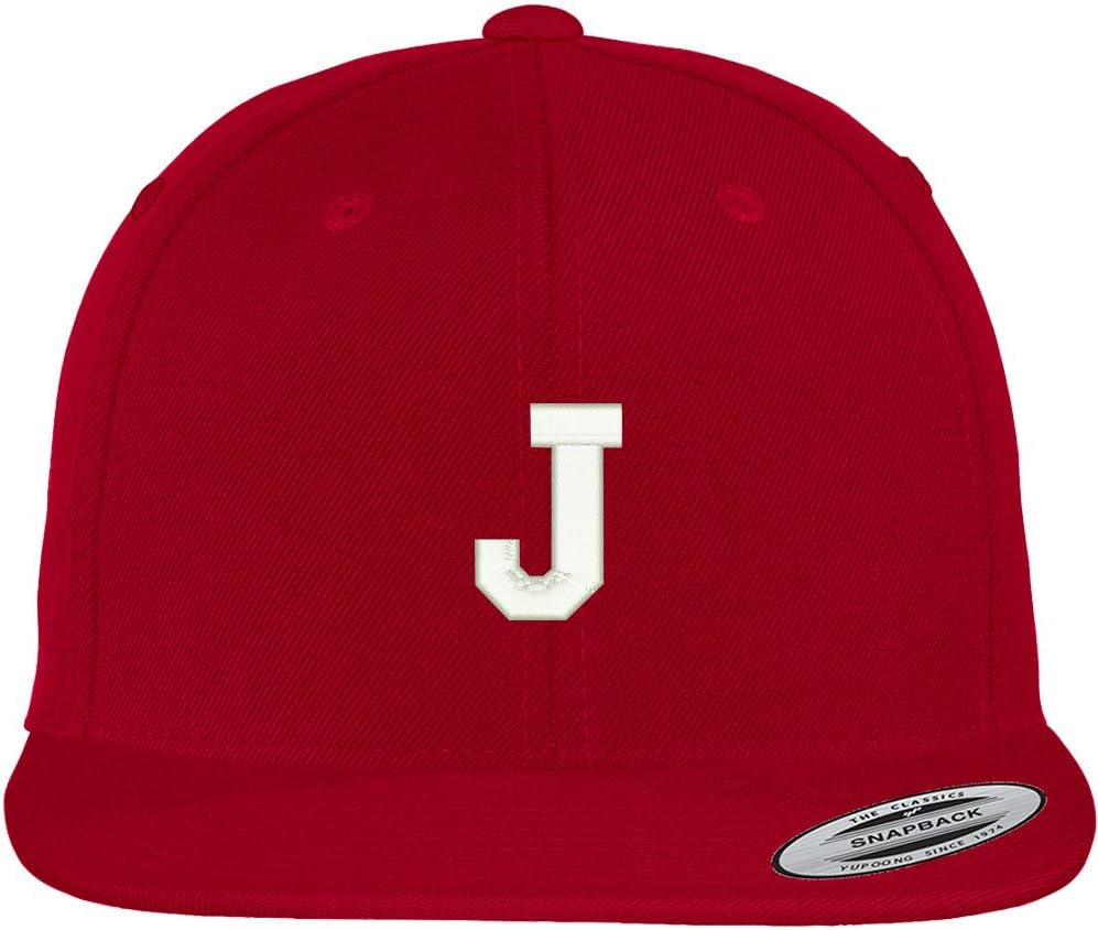 Trendy Apparel Shop Letter F Collegiate Varsity Font Initial Embroidered Baseball Cap