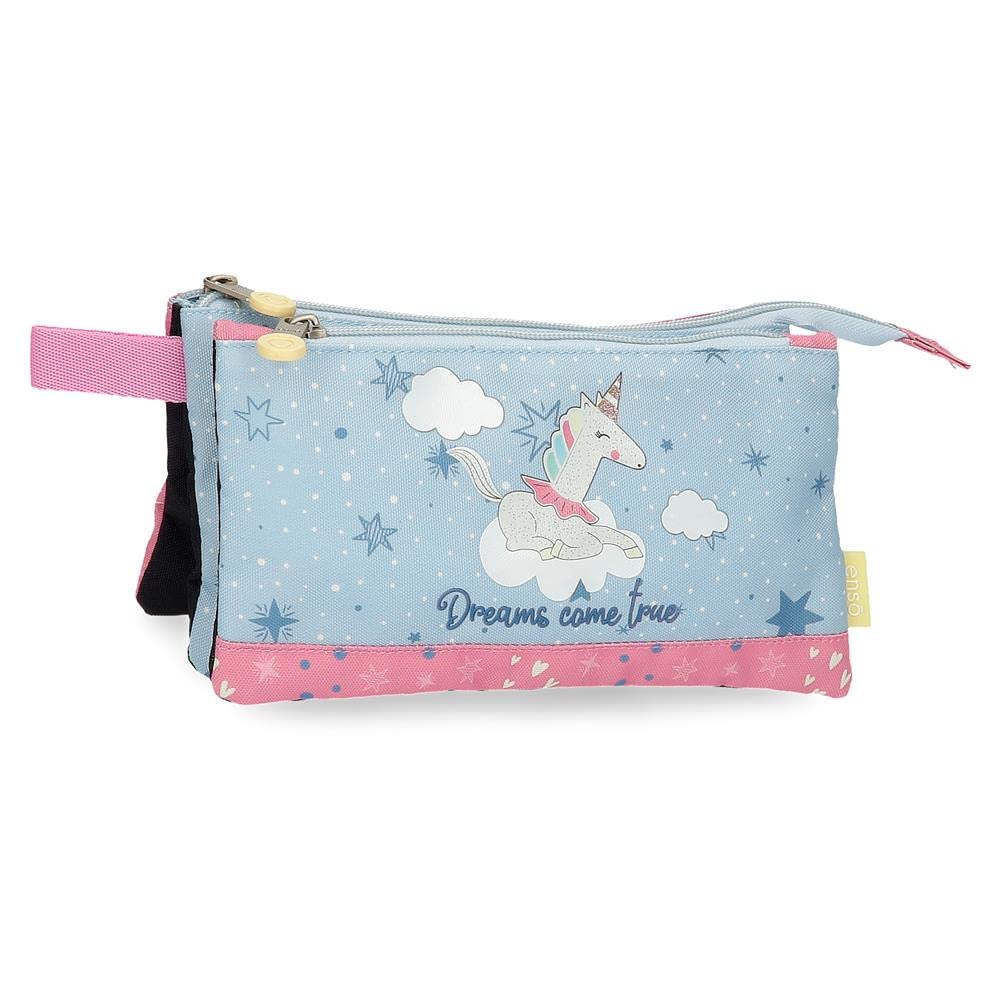 Enso Dreams come true Estuche Triple Multicolor 22x12x5 cms Poliéster