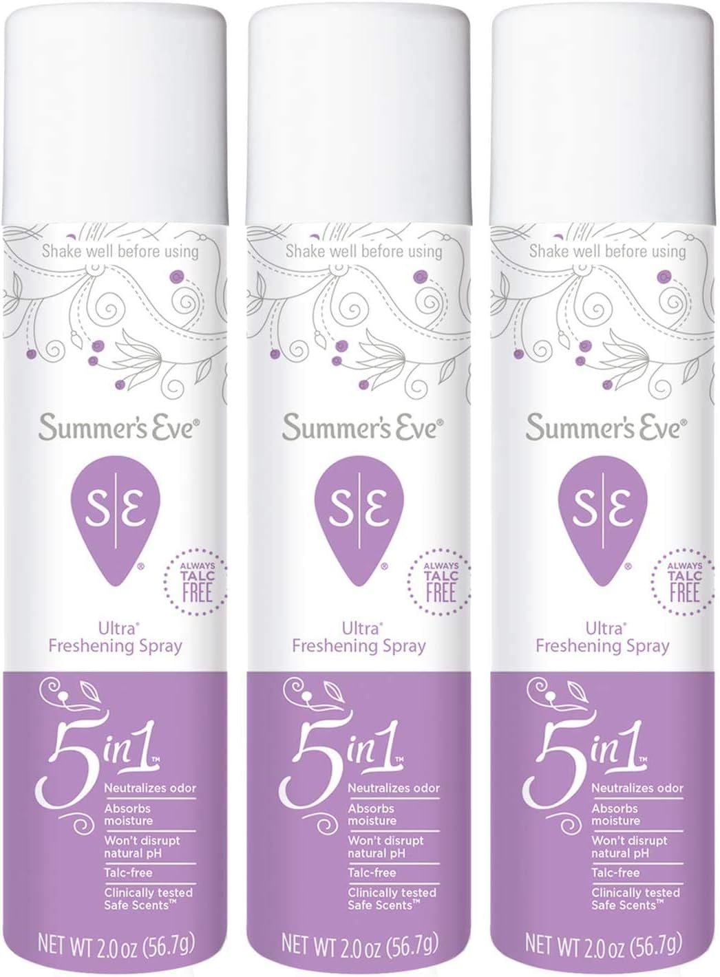 Summer's Eve Freshening Spray Deodorant, Sheer Floral, 2 oz (Ultra Freshening Spray) : Health & Household