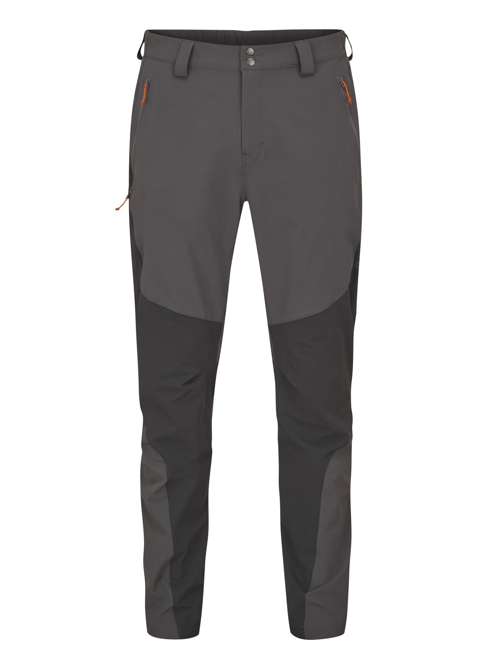 Rab Men's Graphene/Anthracite Torque Mountain Pants - Durable Softshell Active Trousers For Hiking, Trekking, & Climbing - 36/32" Inseam