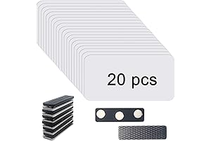 Sublimation Name Tags, Magnetic, Round Corners, 1.5 x 3 Inch, Pack of 20