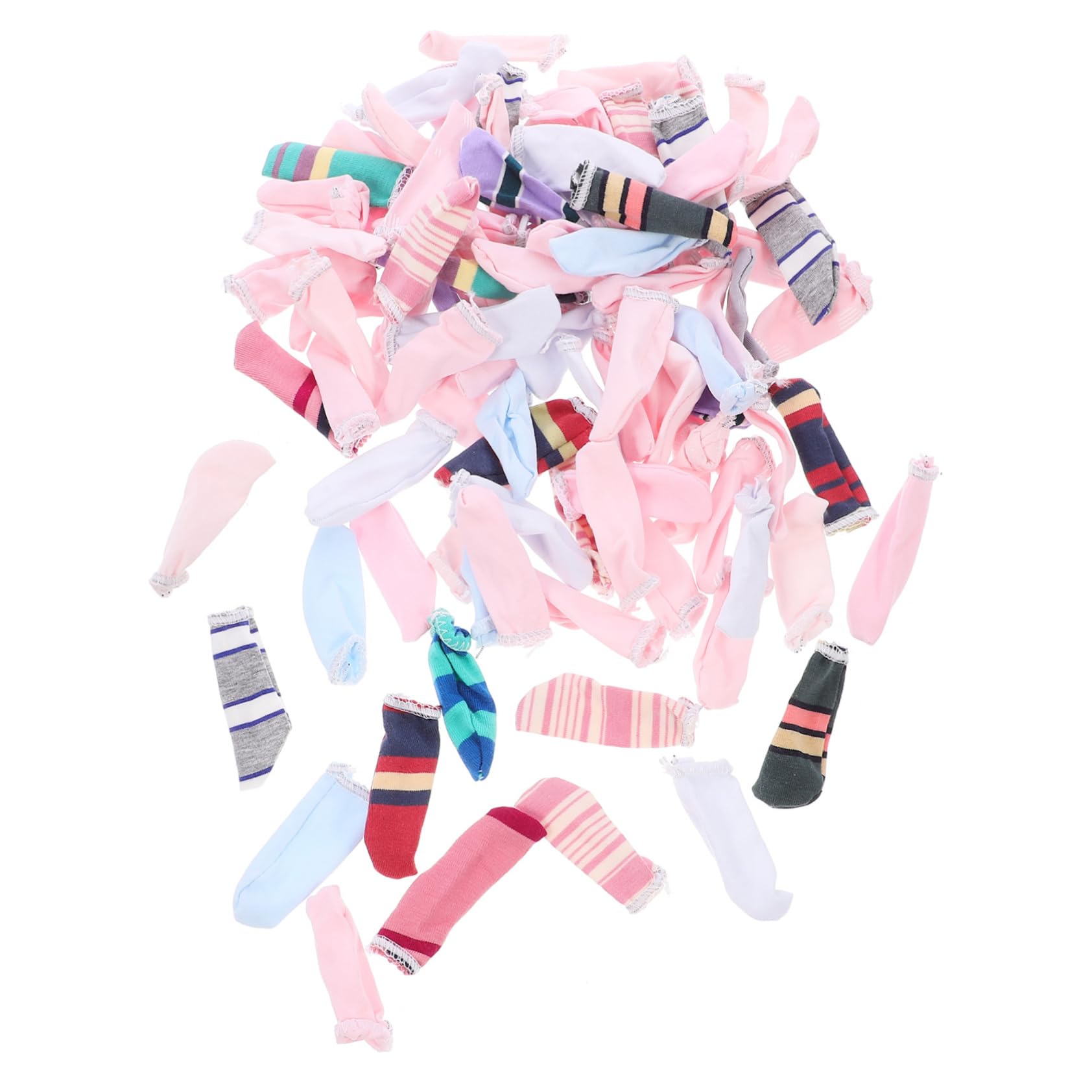 COLLBATH Elastic Finger Covers 100pcs Breathable Protective Finger Sleeves Cotton Material for Office Jewelry One Size Comfortable Fit Random Style