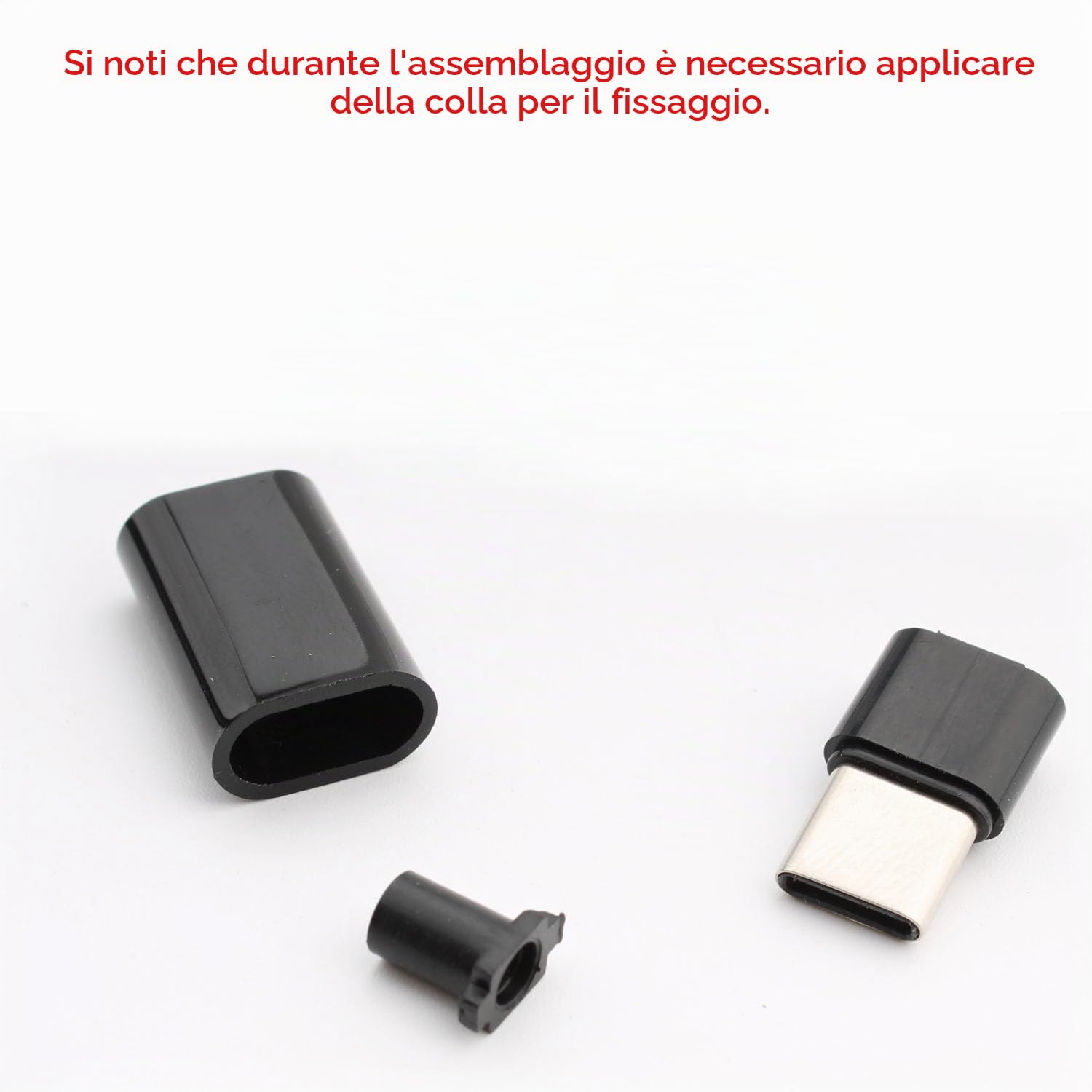 RUNCCI-YUN 10 pz 24 pin USB 3.1 Tipo C Maschio, USB-C Maschio SMT Tipo Connettore Spina saldare con Nero Custodia Cover
