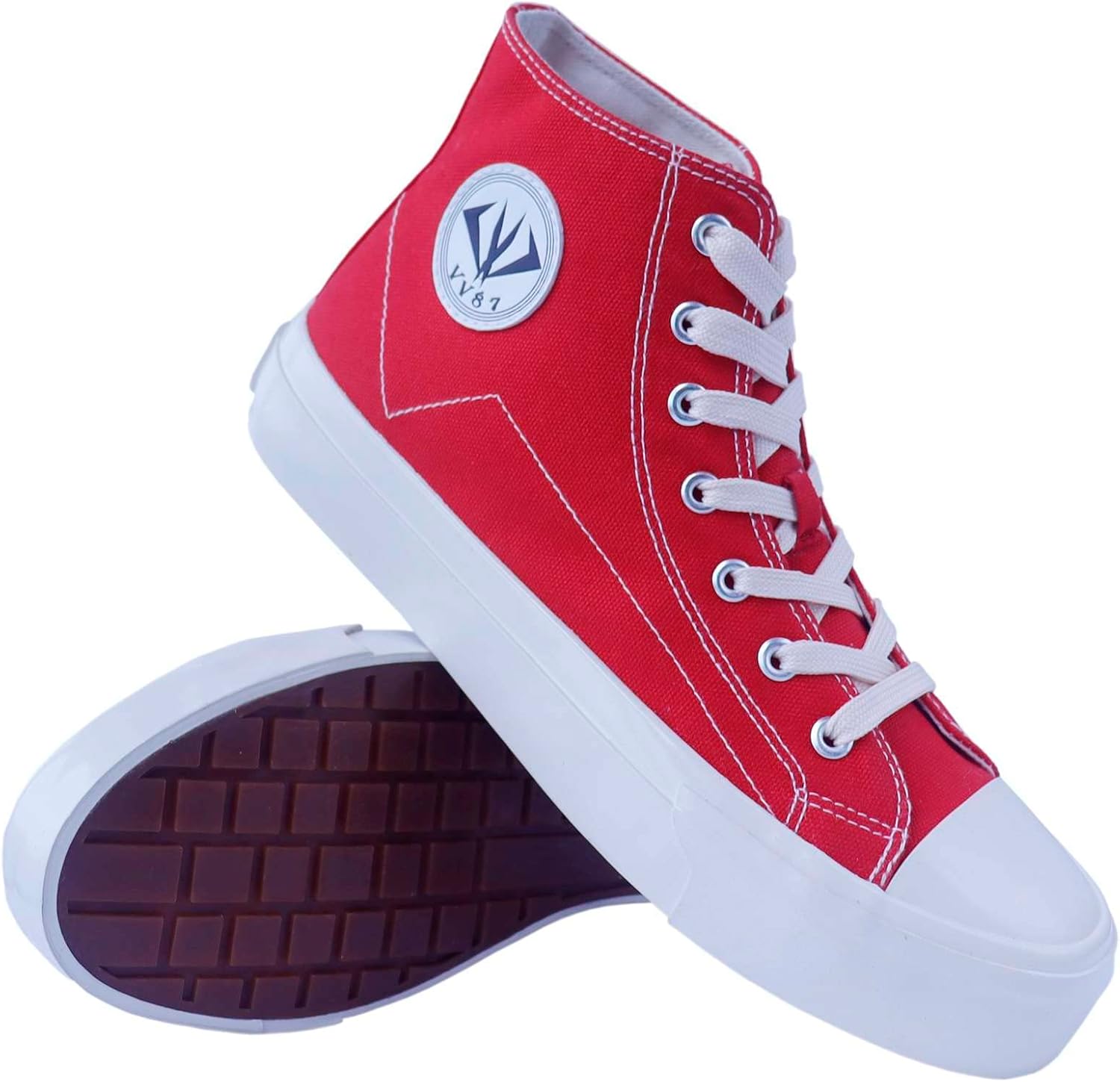 MAUGELY Men's High Top Sneakers - Fashionable Canvas Design