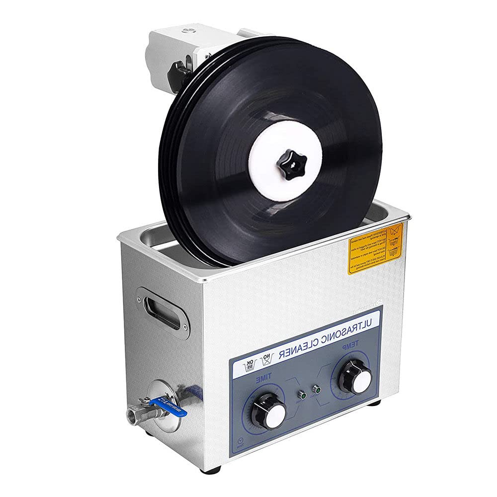 SHENGSHIYU Ultrasonic Vinyl Record Washer, 6L Ultrasonic, Just Minutes, Provides an Excellent Way to Clean Wave Vinyl Record Washer, Vinyl Record Drying Rack, Record Washer,220v