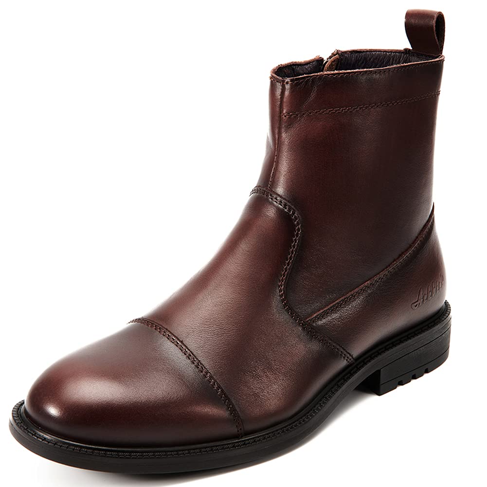 ArkbirdMens High Cut Chelsea Boots with Side Zip