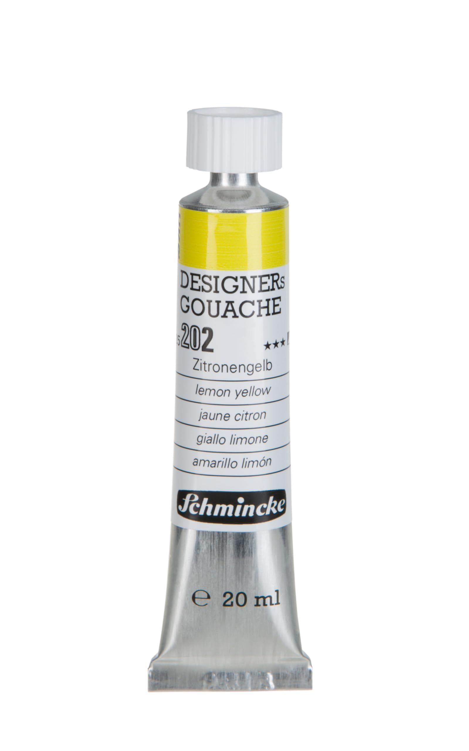 Schmincke : Designers Gouache : 20ml : Lemon Yellow