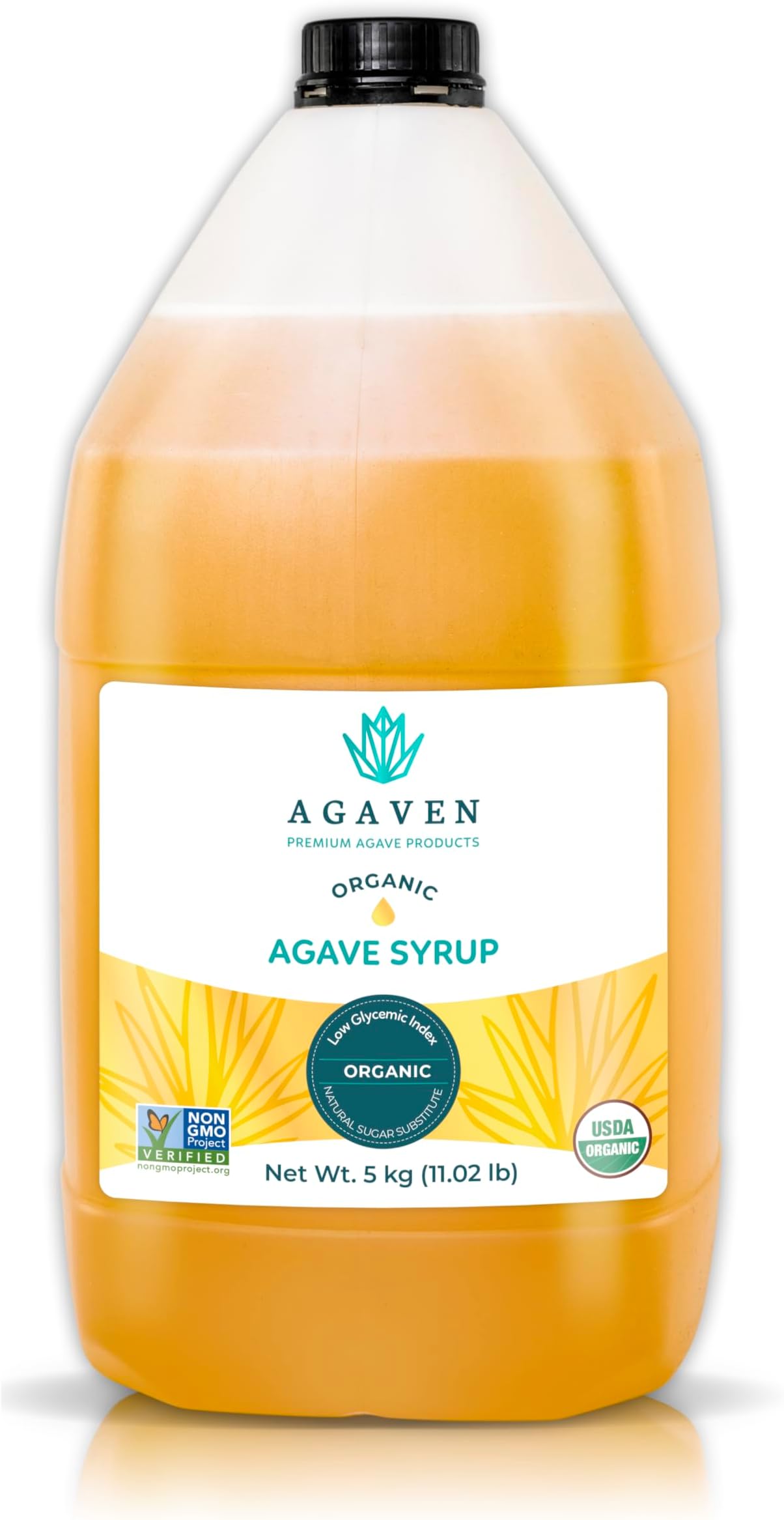 Agave Bulk Nectar By AGAVEN Natural Syrup Sweetener (Natural, 176.37 Ounces)