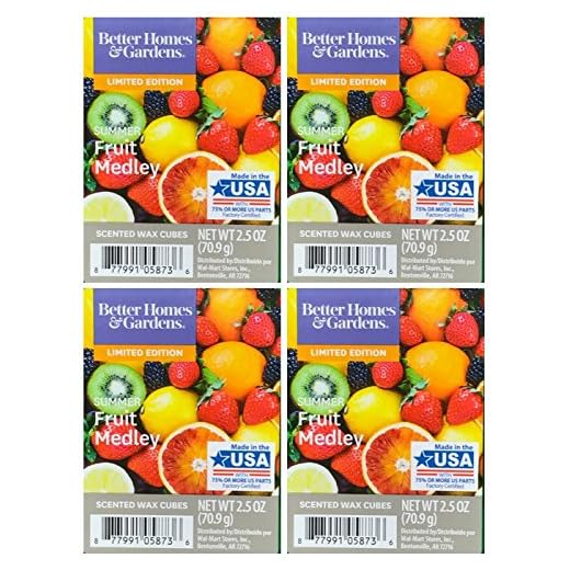 Better Homes and Gardens Summer Fruit Medley Scented Wax Cubes - 4-Pack