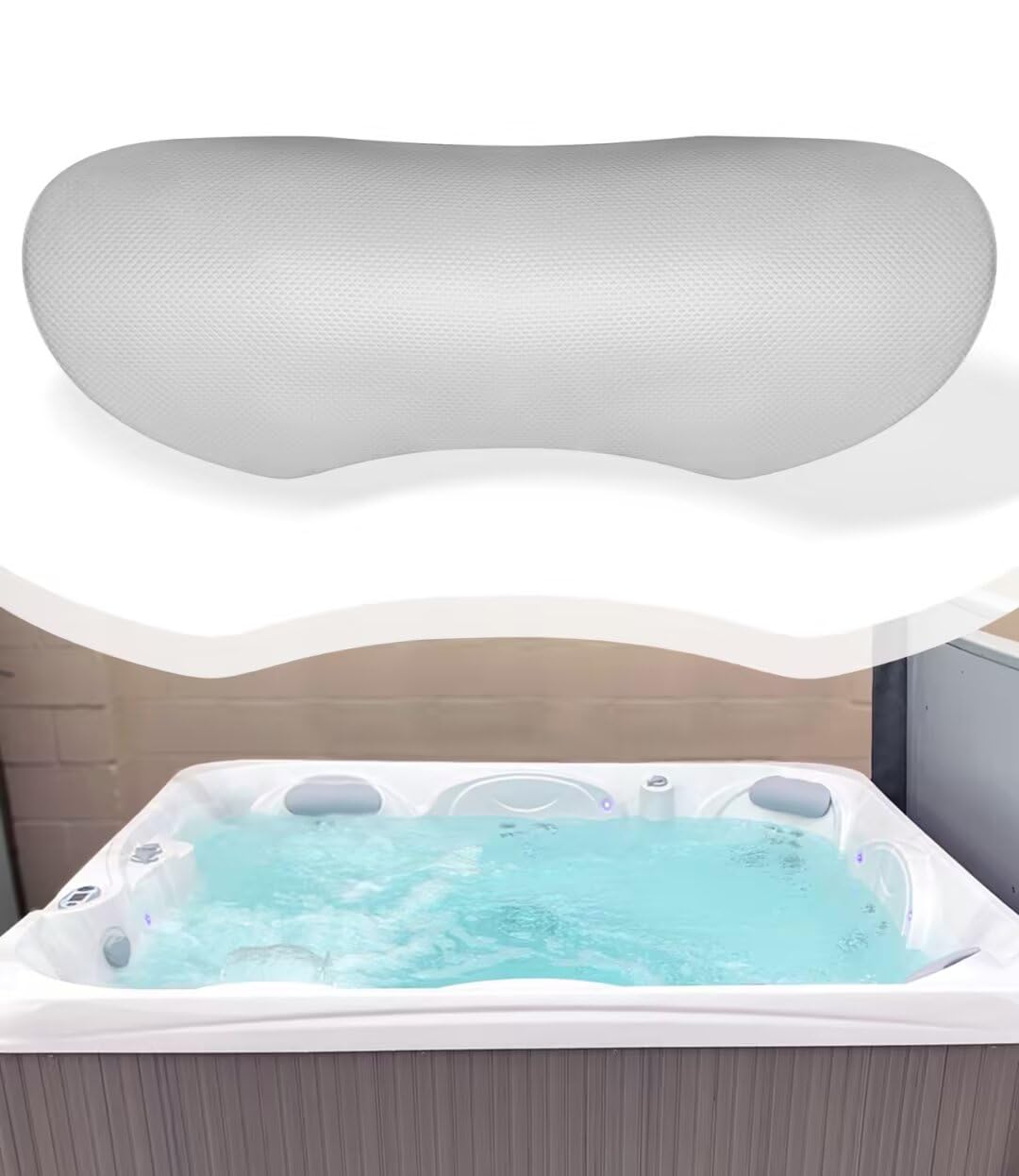 besttruck 77444 Hot Tub Head Rest Pillows Fits for Hot Spot Relay, Rhythm, SX, Tempo, TX (2015 to 2019) Spa Model, Replacement for Hot Spring/Watkins/