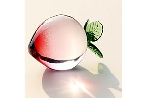 Crystal Peach Collectible Figurines: A Lustrous Decor for Your Abode
