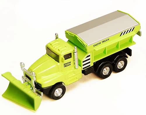 Playmaker Toys Show Plow Truck 6" Die Cast Metal Model