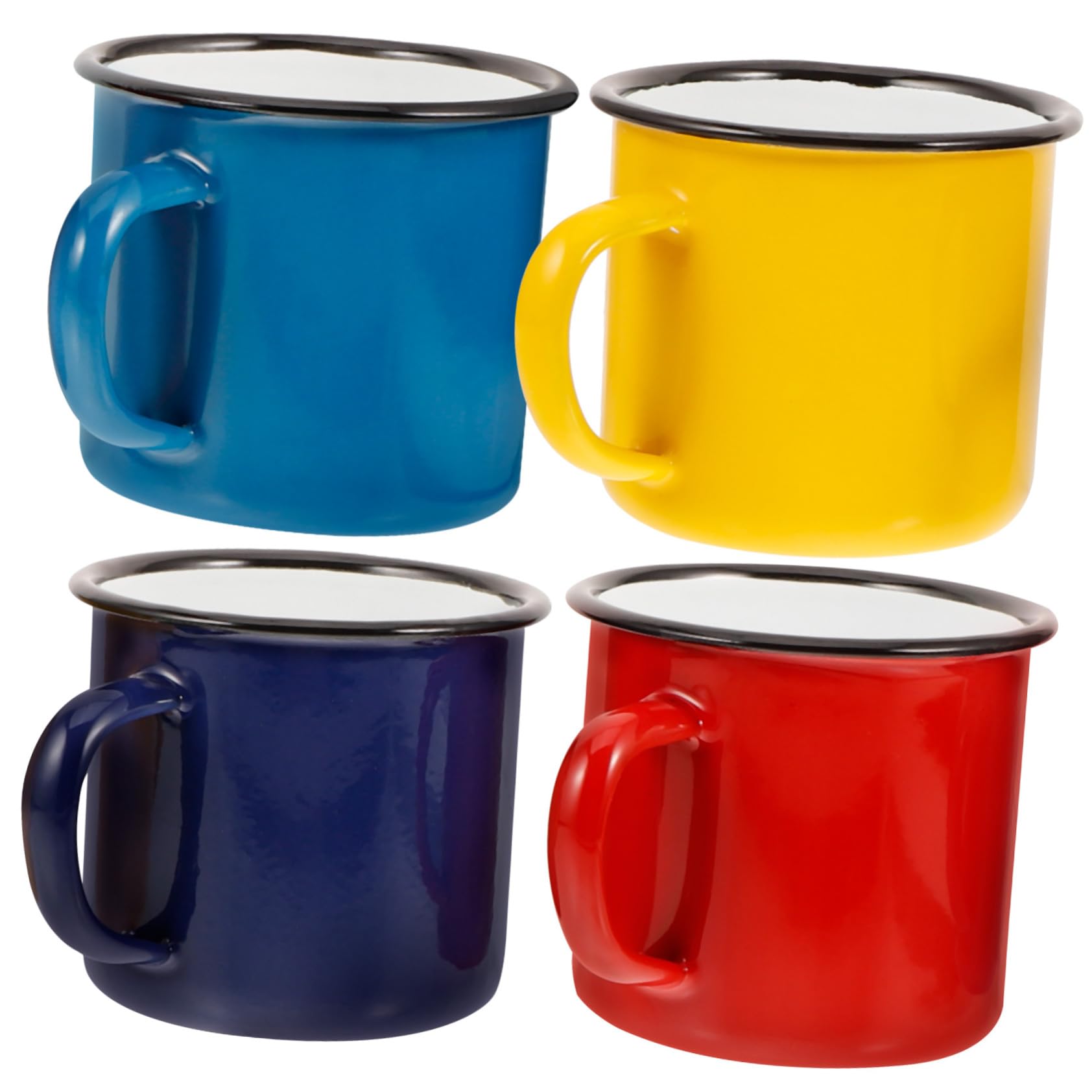 GALPADA 4stücke Retro-campingbecher Kaffeebecher Wasserbecher Für Zuhause Büro Outdoor Robust Rostfrei Vielseitig Einsetzbar