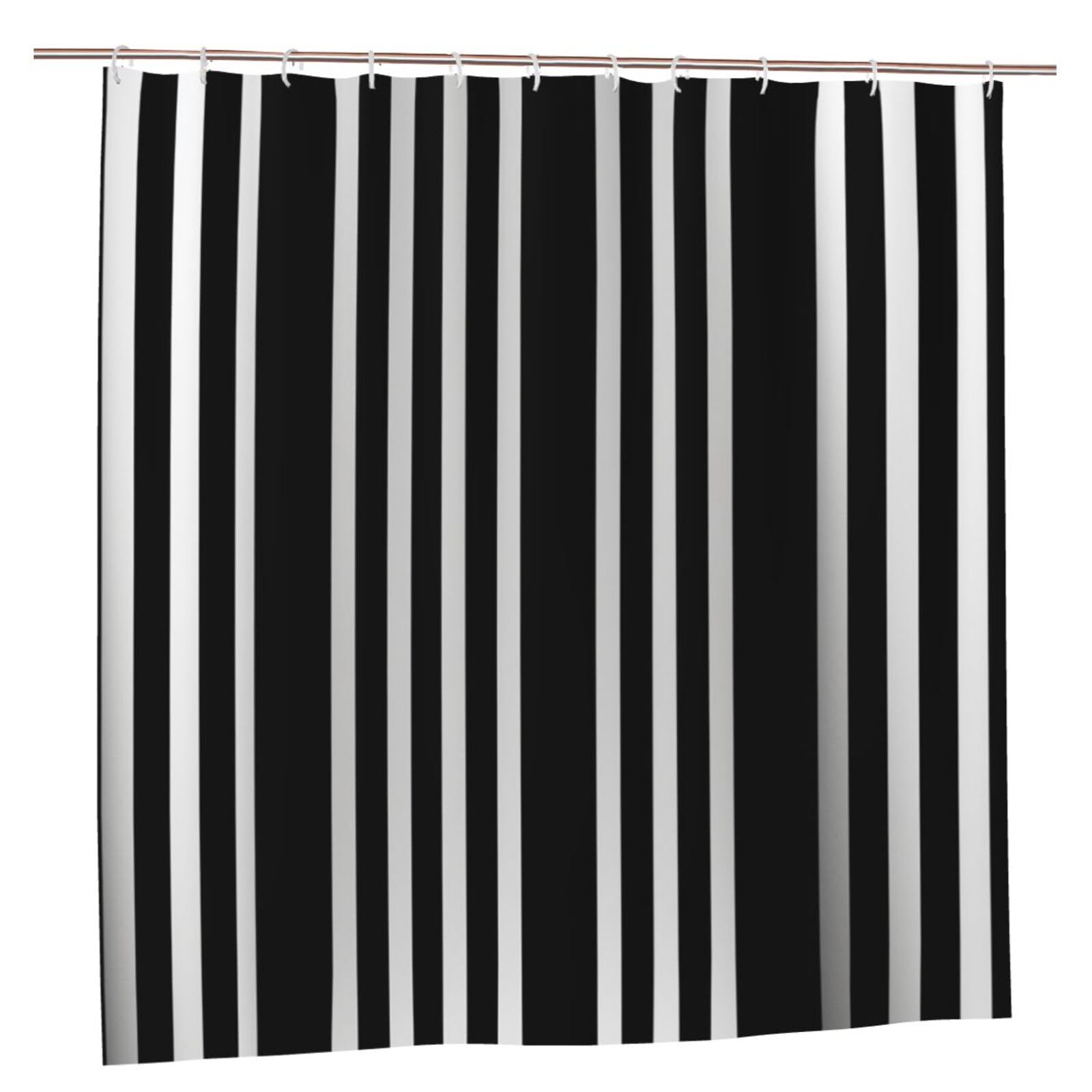 Rideau de douche imperméable pour baignoire rustique en textile lavable style maison de campagne