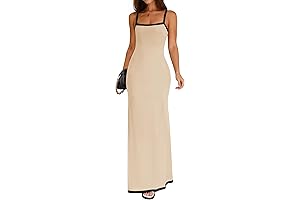 Lightweight and Breezy: Women's Summer Spaghetti Straps Maxi Dress