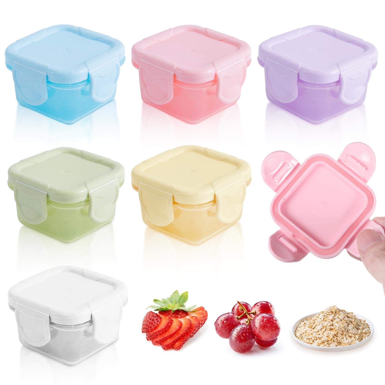 Pequeños Recipientes Con Tapa, Recipientes Pequeños Para Fiambreras, Recipientes Pequeños Para Alimentos, Recipientes Pequeños Con Tapa, Recipientes Para Aderezos Para Ensaladas, Caja Organizadora