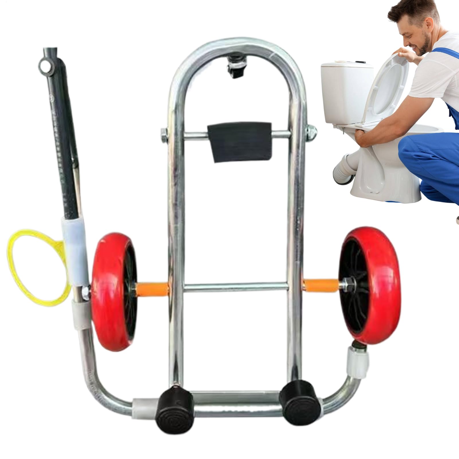 Sollevatore Per WC Attrezzo Di Riparazione E Manutenzione Idraulica | Carrello Per Installazione WC Ad Uso Intensivo Adatto A Dormitori Appartamenti Ed Officine Di Riparazione