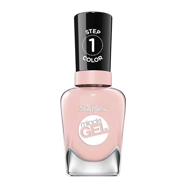 Sally Hansen Miracle Gel Salon Quality Nail Polish Gel-Like Formula Two-Step System No UV Light Needed Long Lasting