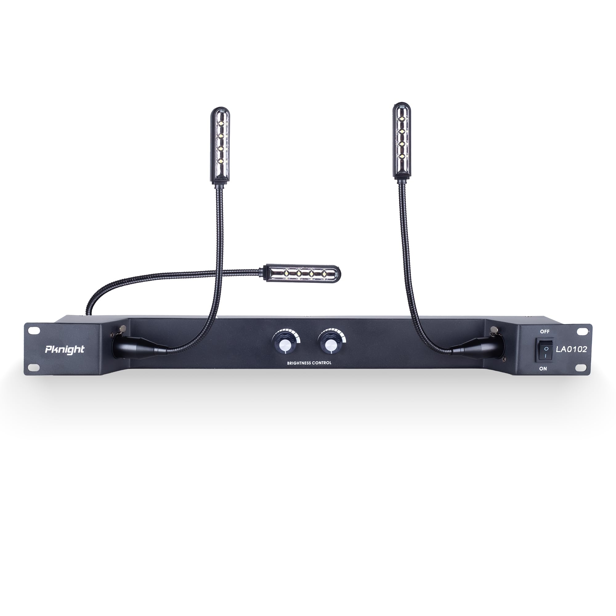 Rack Mount Gooseneck LED Light with 3 Dimmable Lamps, PowerCON Input & Detachable XLR – LA0102